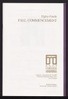Program of the Eighty-Fourth Fall Commencement of East Carolina University